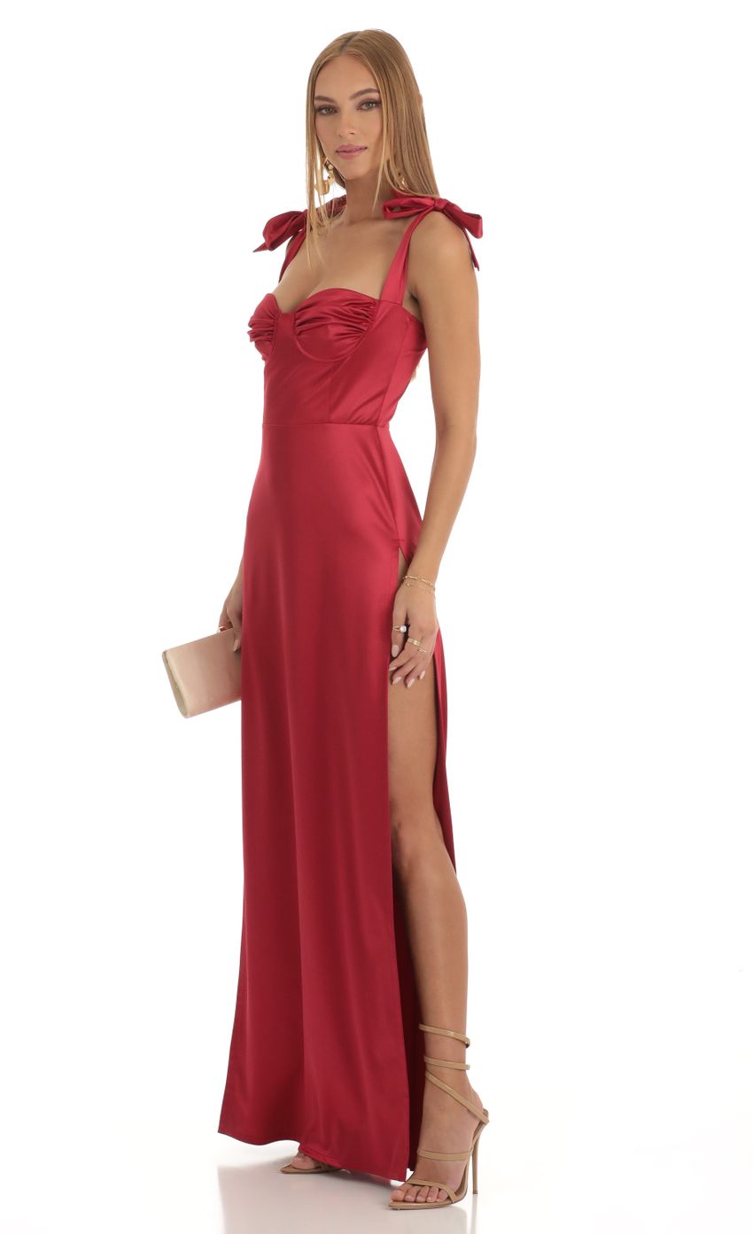 Picture Satin Slit Maxi Dress in Red. Source: https://media-img.lucyinthesky.com/data/Dec22/850xAUTO/38152975-103f-45f4-a47a-8c09eeef933c.jpg