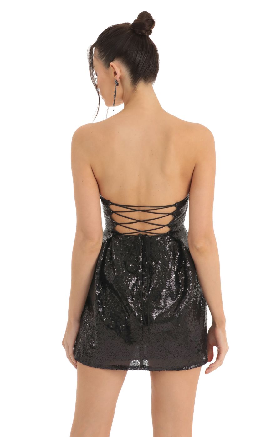Picture Sequin Corset Dress in Black. Source: https://media-img.lucyinthesky.com/data/Dec22/850xAUTO/5b98bfa6-4b2e-4157-9c42-7b30901a1622.jpg