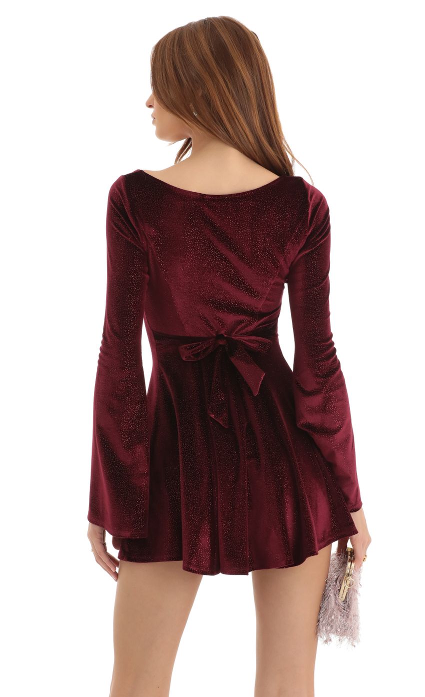 Picture Velvet Glitter A-Line Dress in Red. Source: https://media-img.lucyinthesky.com/data/Dec22/850xAUTO/69cc3636-4d6e-4f83-a88c-a03b899e31ff.jpg