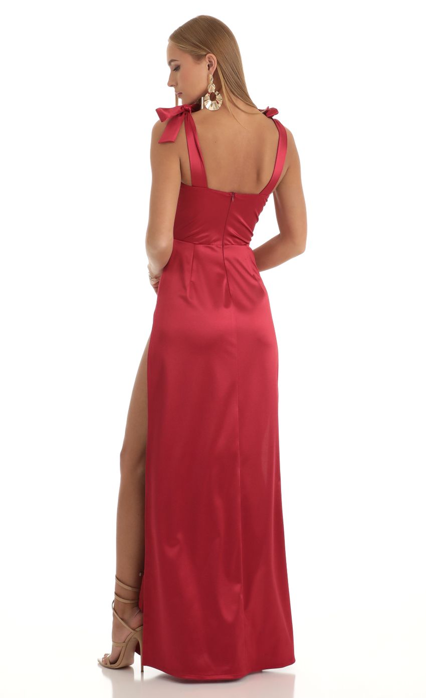 Picture Satin Slit Maxi Dress in Red. Source: https://media-img.lucyinthesky.com/data/Dec22/850xAUTO/768d1bda-21c5-4e0b-92c9-c482eb2b2147.jpg