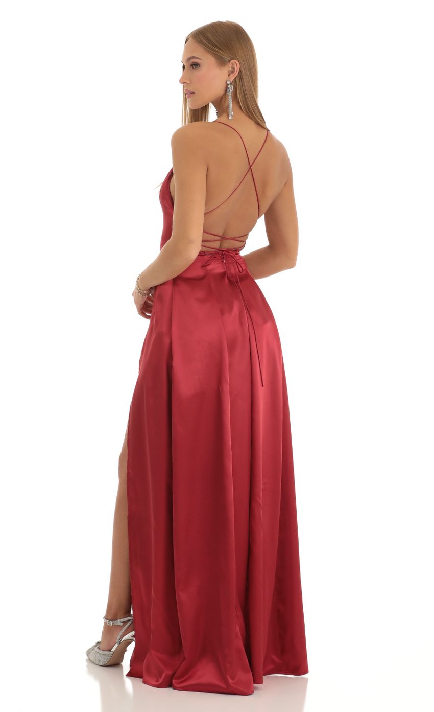 Picture Slit Maxi Dress in Red. Source: https://media-img.lucyinthesky.com/data/Dec22/850xAUTO/cc4fa5f6-5901-448a-bafb-7bef6659dfa9.jpg
