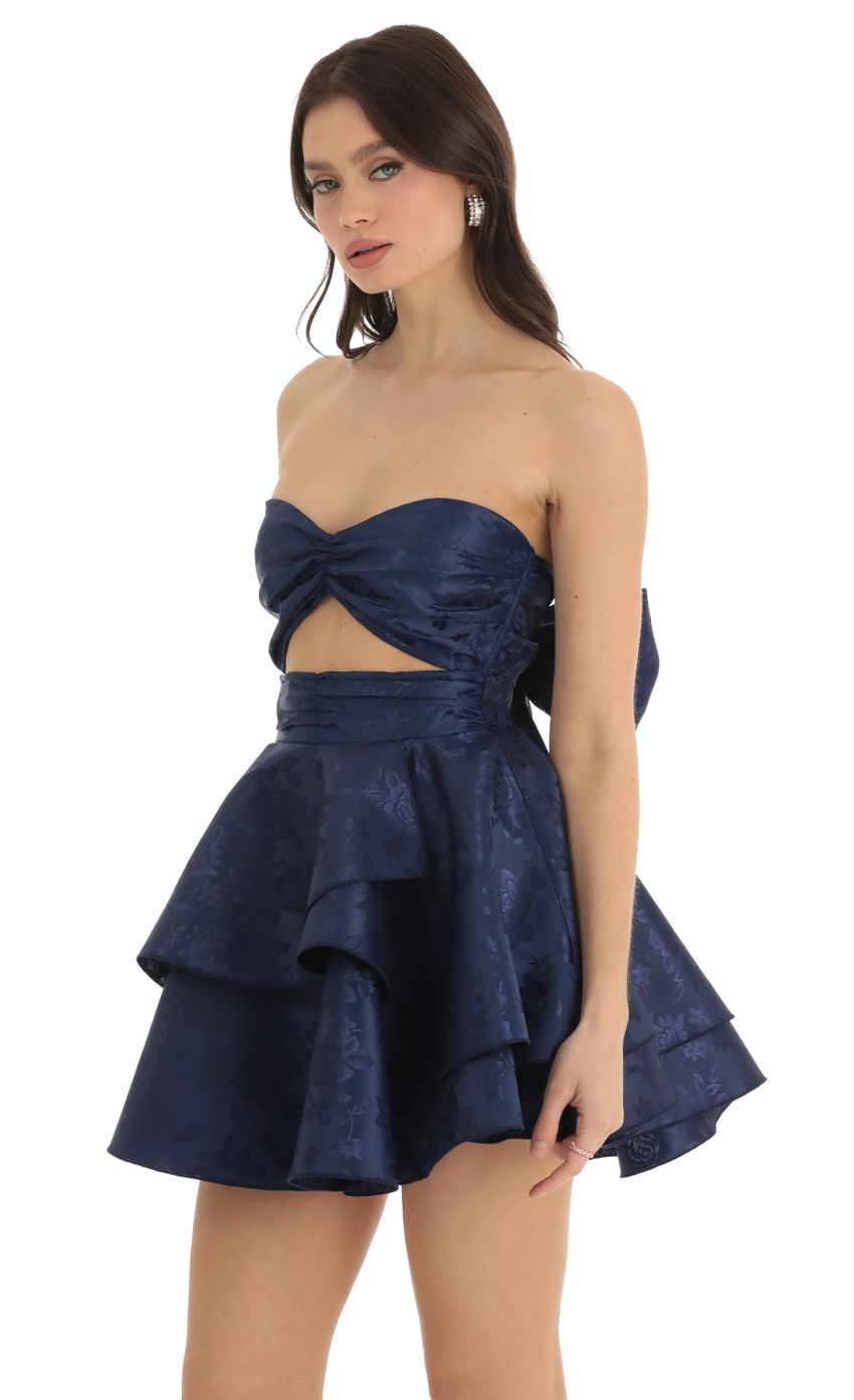 Picture Floral Jacquard Dress in Navy. Source: https://media-img.lucyinthesky.com/data/Dec22/850xAUTO/f0084d67-2eff-4d35-8627-8c2457561755.jpg