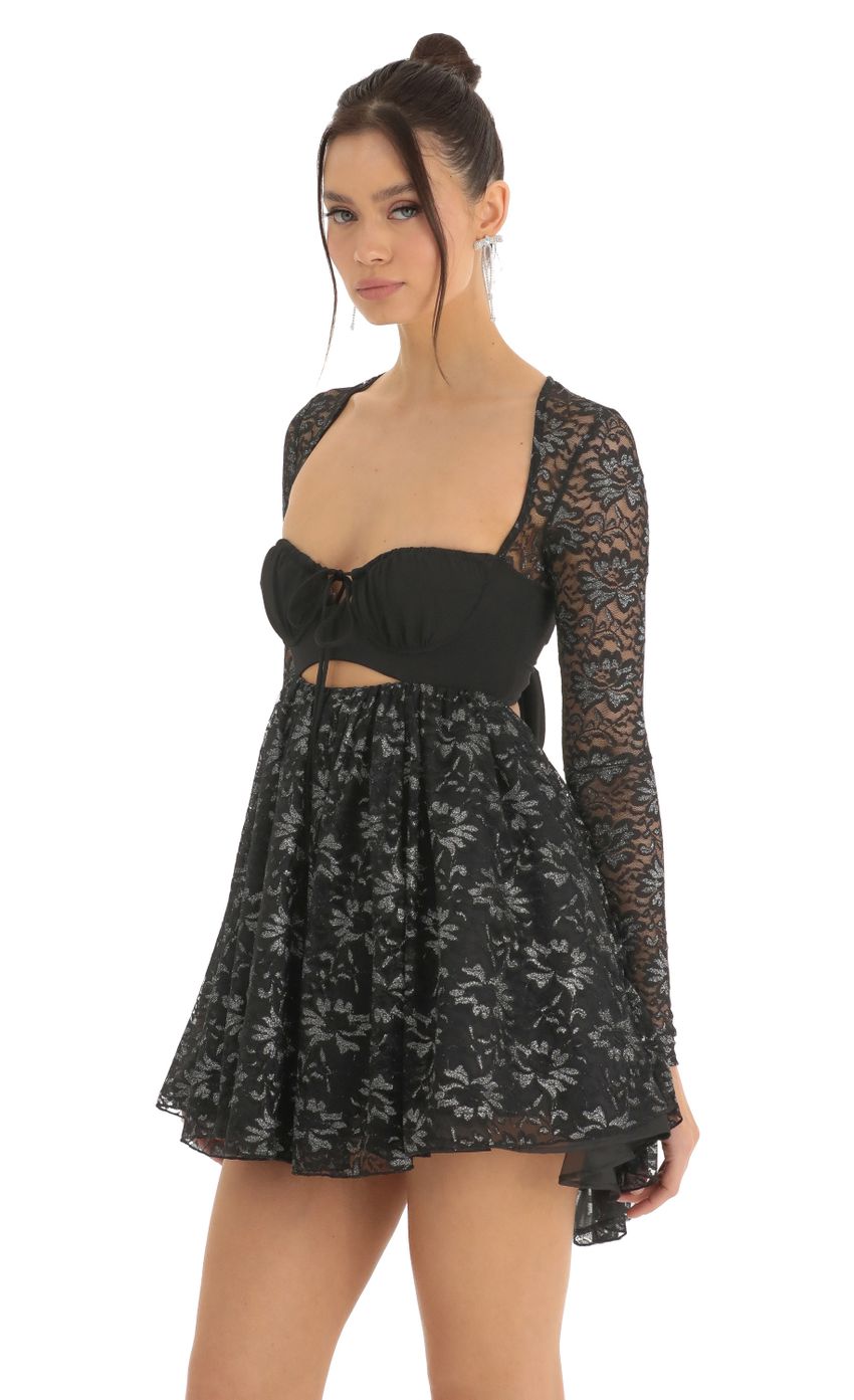 Picture Lace Long Sleeve Baby Doll Dress in Black. Source: https://media-img.lucyinthesky.com/data/Dec22/850xAUTO/f6ff25e6-2929-463f-9033-6dedba864dce.jpg
