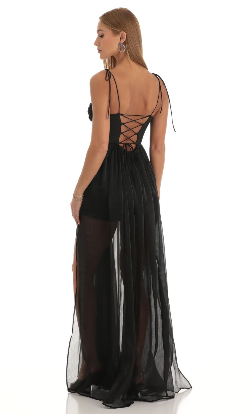 Picture Corset Maxi Dress in Black. Source: https://media-img.lucyinthesky.com/data/Dec22/850xAUTO/fca912f9-2a75-403a-b142-602dd76be074.jpg