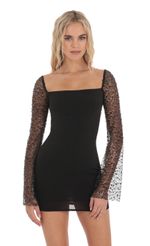 Picture Sequin Long Sleeve Dress in Black. Source: https://media-img.lucyinthesky.com/data/Dec23/150xAUTO/40558682-740f-4d4a-aeaa-3aed85f09866.jpg
