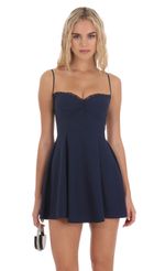 Picture Back Lace A-Line Dress in Navy. Source: https://media-img.lucyinthesky.com/data/Dec23/150xAUTO/8846afa1-e9c9-4f0f-81e8-cd0d50fed5dd.jpg