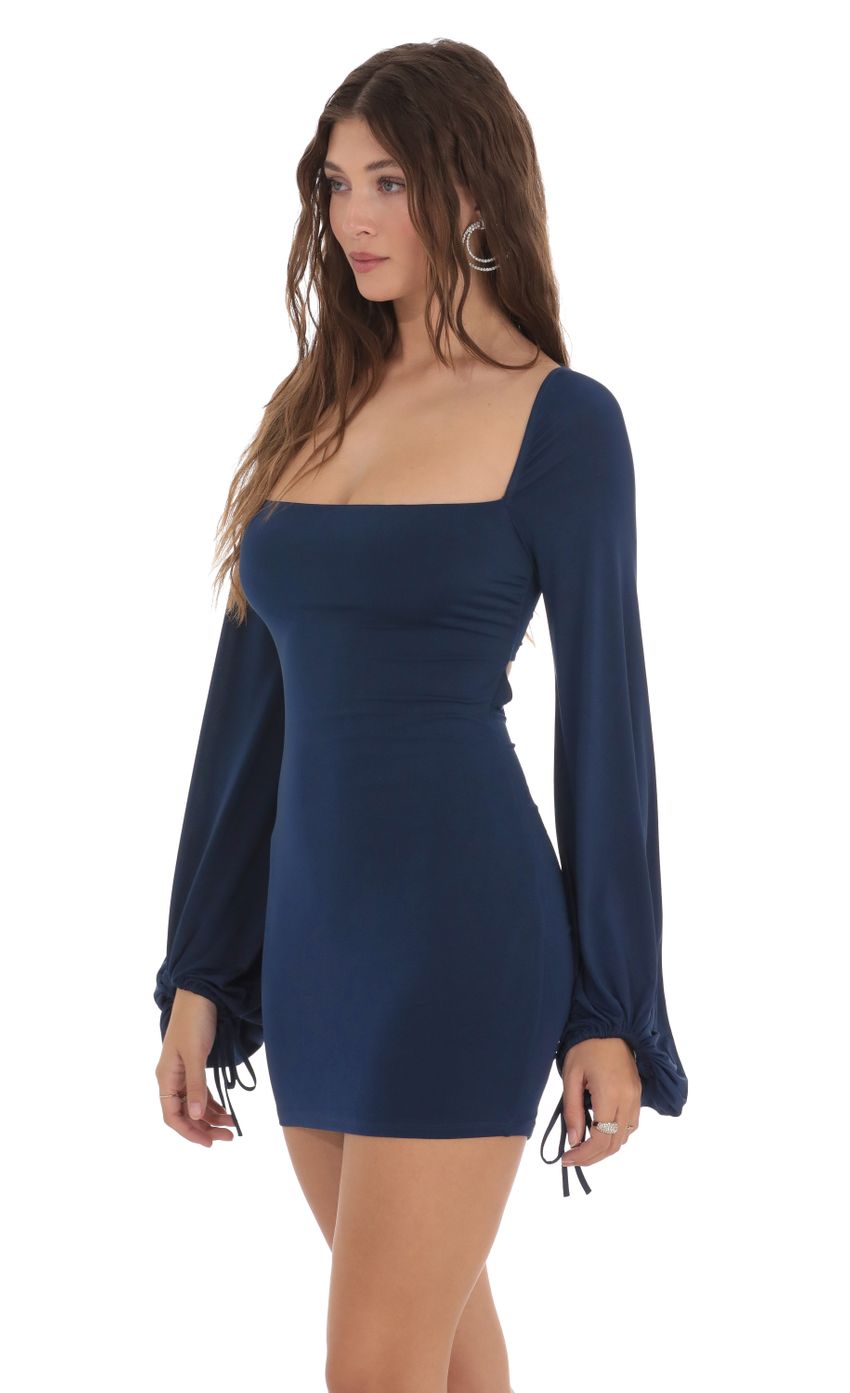 Picture Balloon Sleeve Bodycon Dress in Navy. Source: https://media-img.lucyinthesky.com/data/Dec23/850xAUTO/249c4aa0-d036-4cfd-8fc5-1a0d6cdf216a.jpg