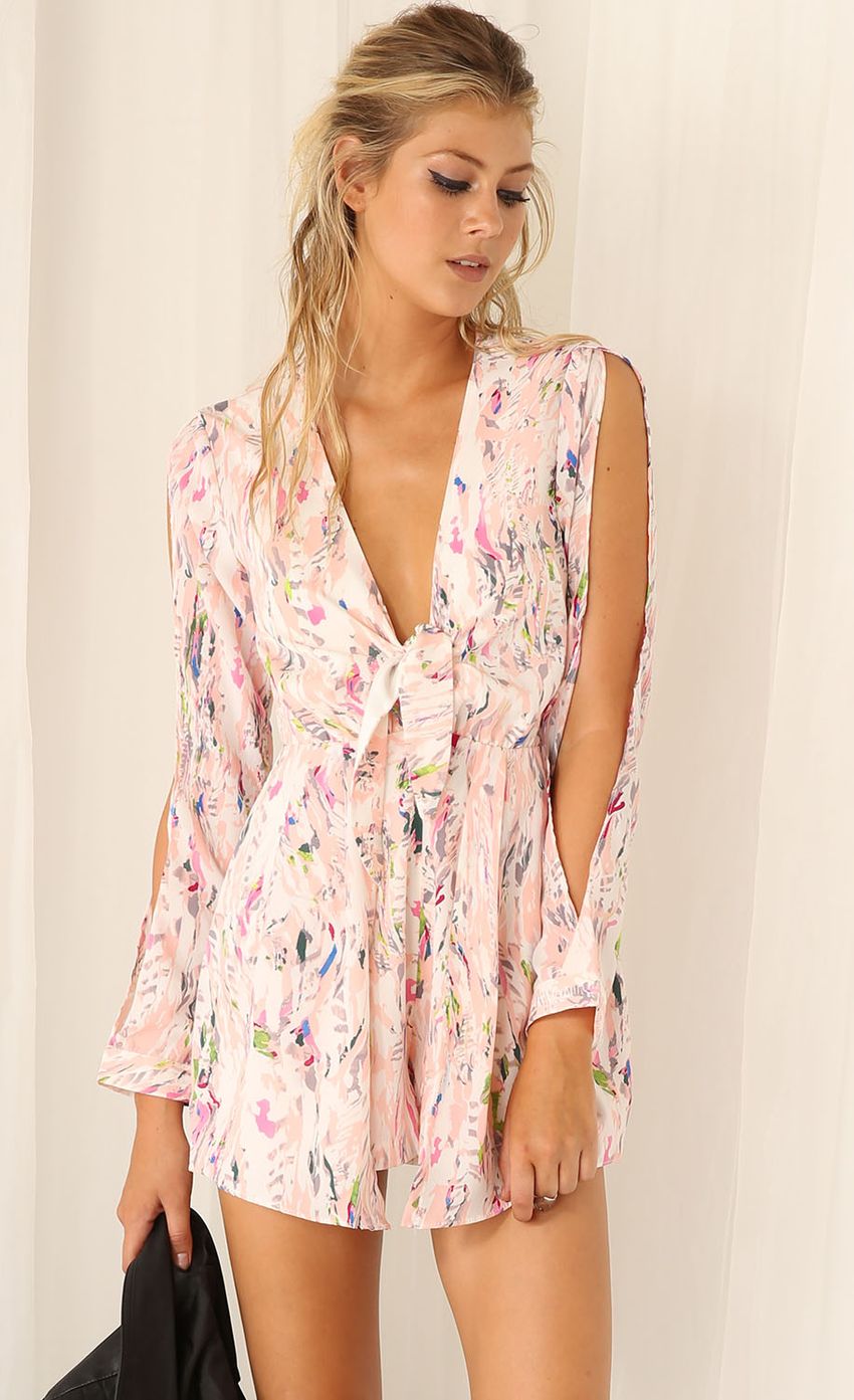 Picture PASTEL PRINTED PLAYSUIT. Source: https://media-img.lucyinthesky.com/data/Feb15_1/850xAUTO/0Y5A3025.JPG