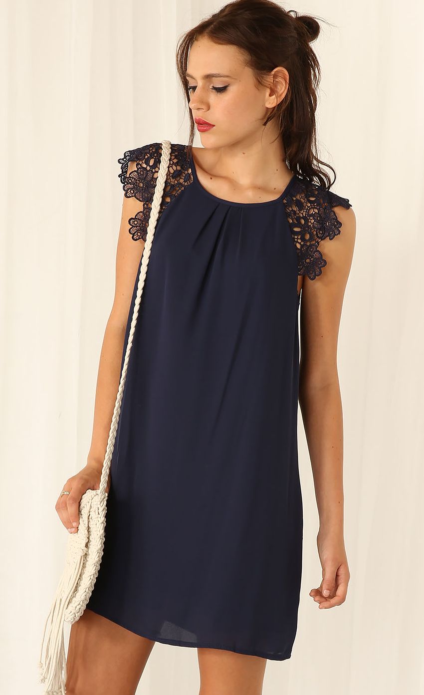 Picture Navy Blue Lace Trim Dress. Source: https://media-img.lucyinthesky.com/data/Feb15_2/850xAUTO/0Y5A5906.JPG