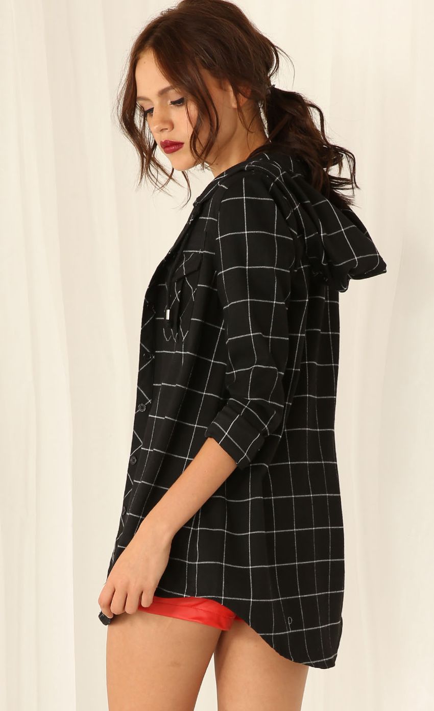 Picture Monochrome Check Print Button-Up Shirt. Source: https://media-img.lucyinthesky.com/data/Feb15_2/850xAUTO/0Y5A9735.JPG