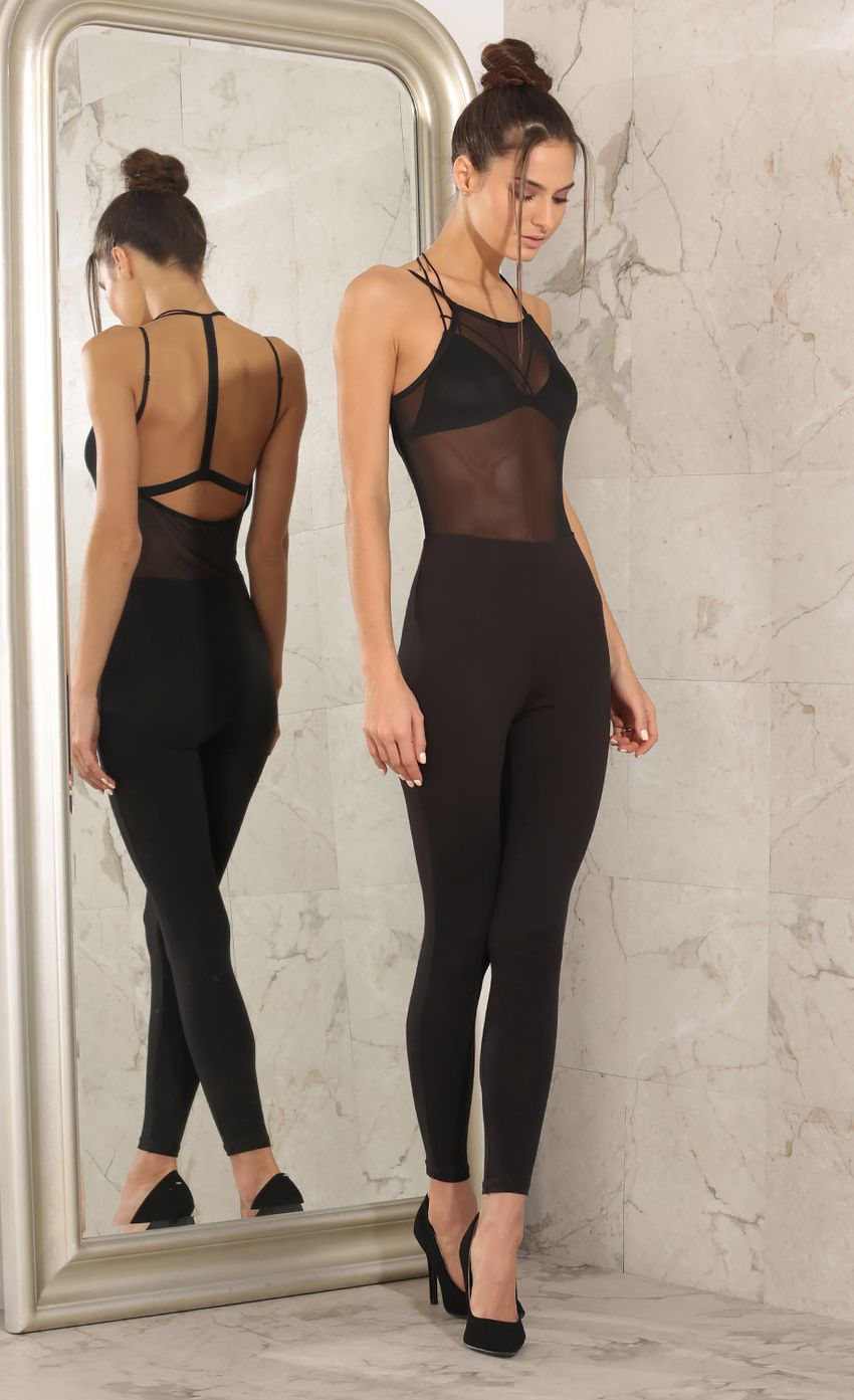 Picture Sheer Halter Jumpsuit In Black. Source: https://media-img.lucyinthesky.com/data/Feb16_1/850xAUTO/0Y5A2051.JPG