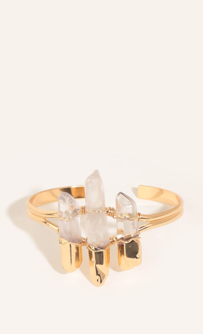 Picture Pink Crystal Statement Cuff In Gold. Source: https://media-img.lucyinthesky.com/data/Feb16_1/850xAUTO/0Y5A3015.JPG