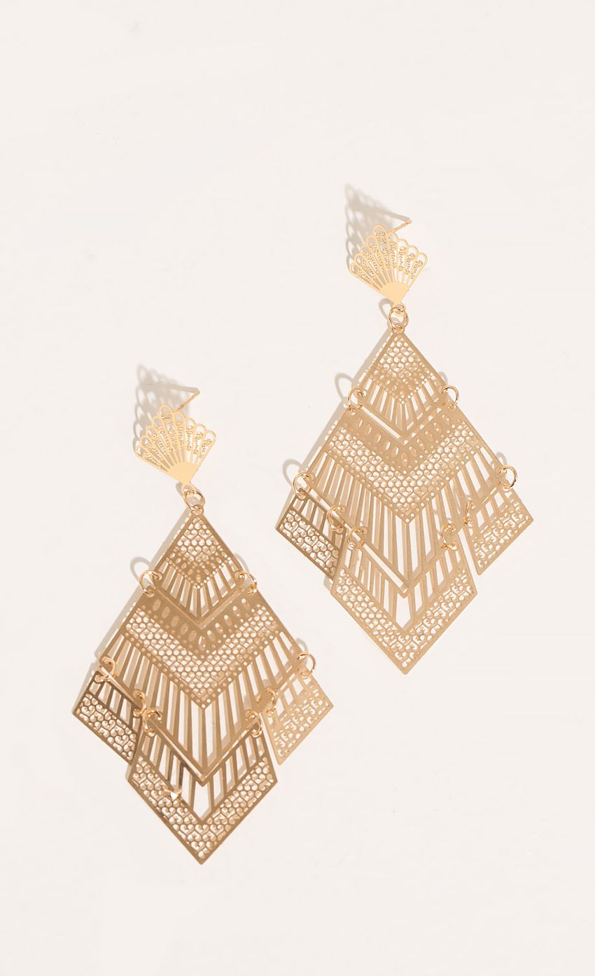 Picture Tiered Geometric Drop Earrings In Gold. Source: https://media-img.lucyinthesky.com/data/Feb16_1/850xAUTO/0Y5A3638.JPG