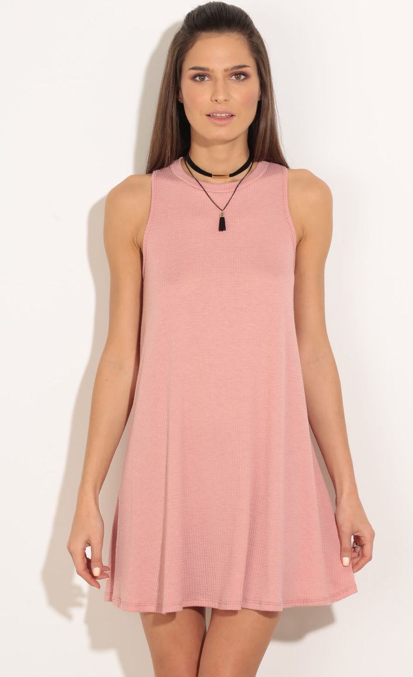 Picture Knit Shift Dress In Dusty Pink. Source: https://media-img.lucyinthesky.com/data/Feb16_1/850xAUTO/0Y5A5202.JPG