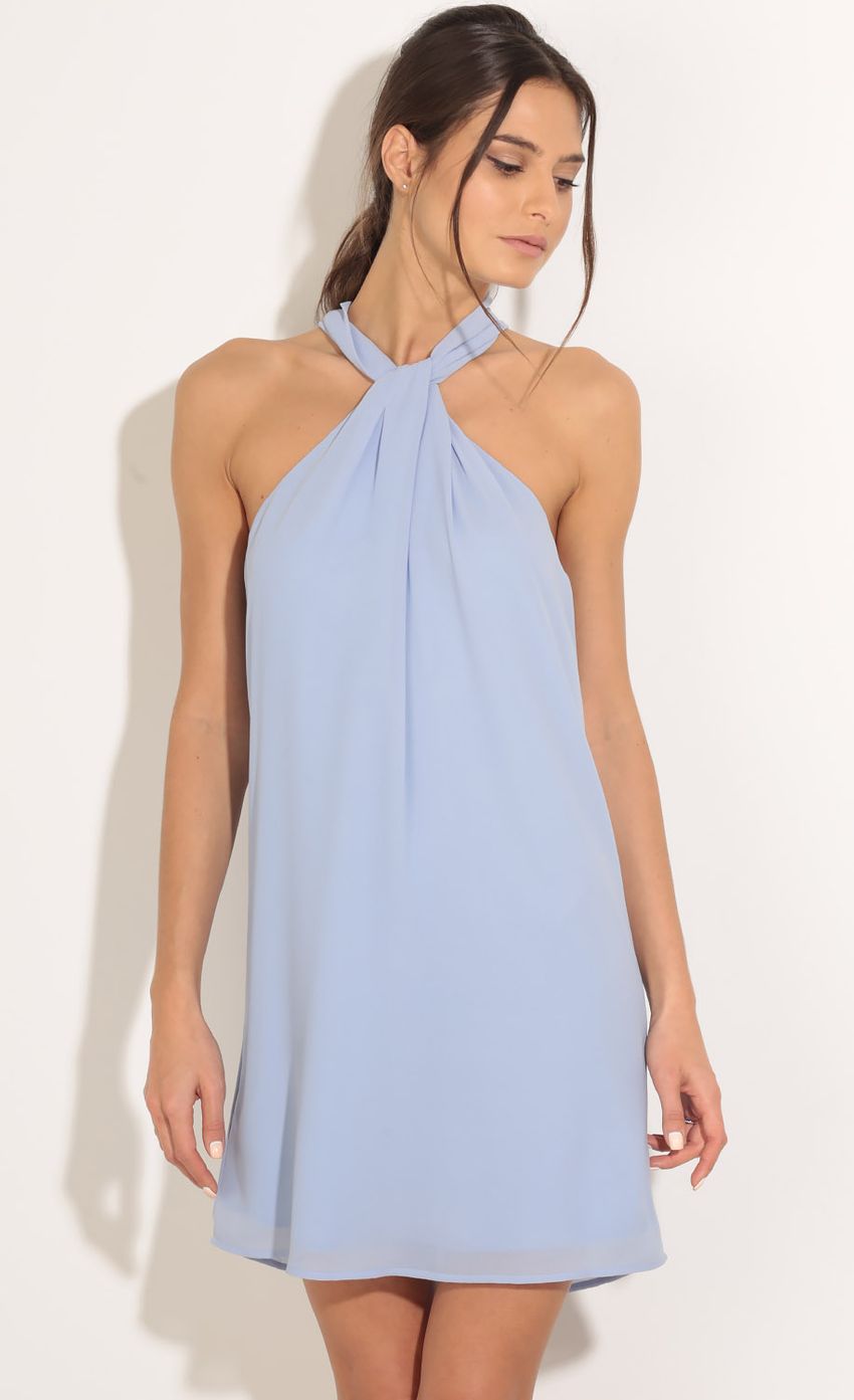 Picture Halter Shift Dress In Baby Blue. Source: https://media-img.lucyinthesky.com/data/Feb16_1/850xAUTO/0Y5A8750.JPG