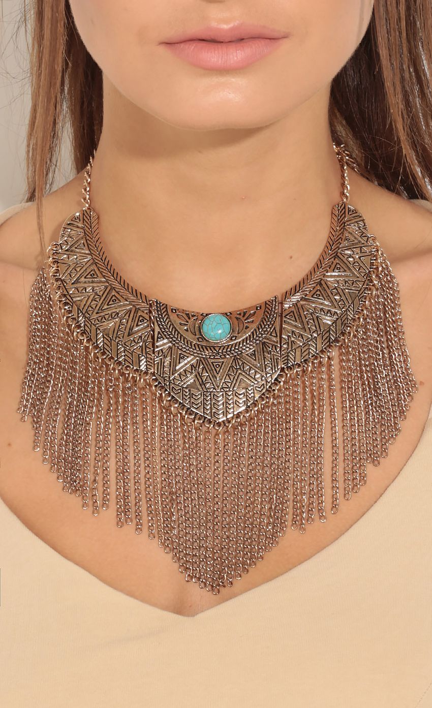 Picture Etched Fringe Statement Choker In Gold. Source: https://media-img.lucyinthesky.com/data/Feb16_2/850xAUTO/0Y5A0636.JPG