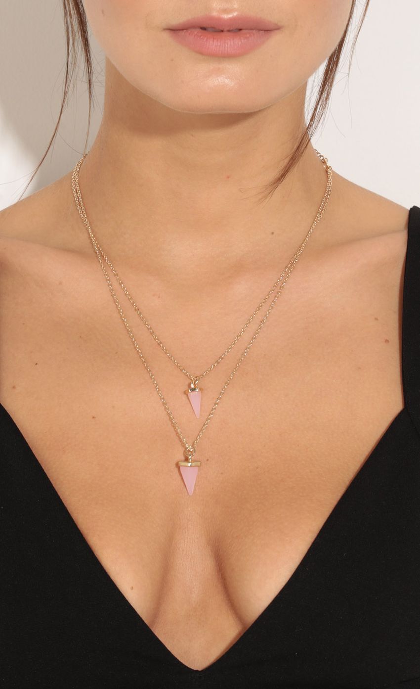 Picture Layered Stone Necklace In Gold. Source: https://media-img.lucyinthesky.com/data/Feb16_2/850xAUTO/0Y5A5127.JPG