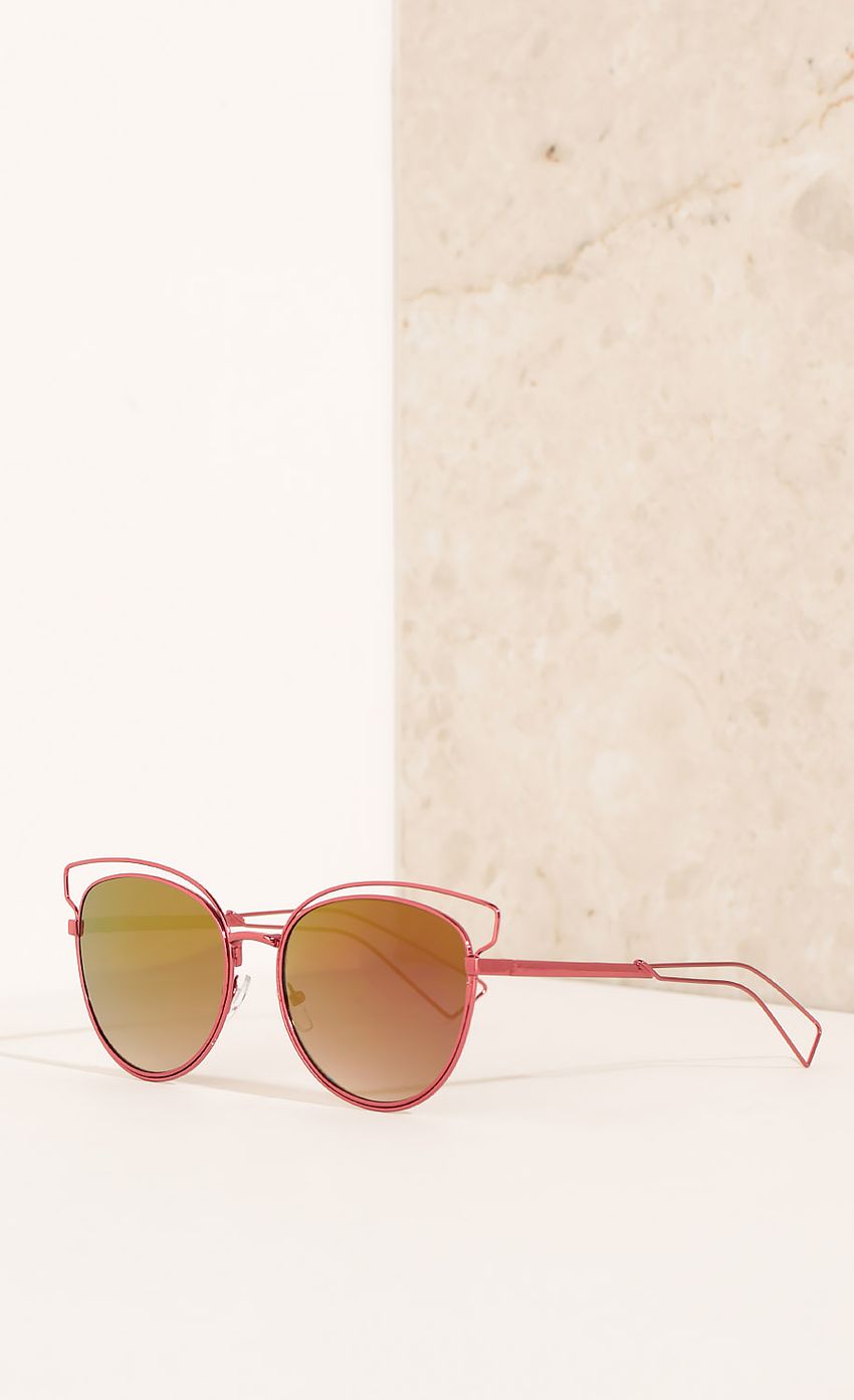 Product image for Wayfarer Wire Sunglasses In Red
