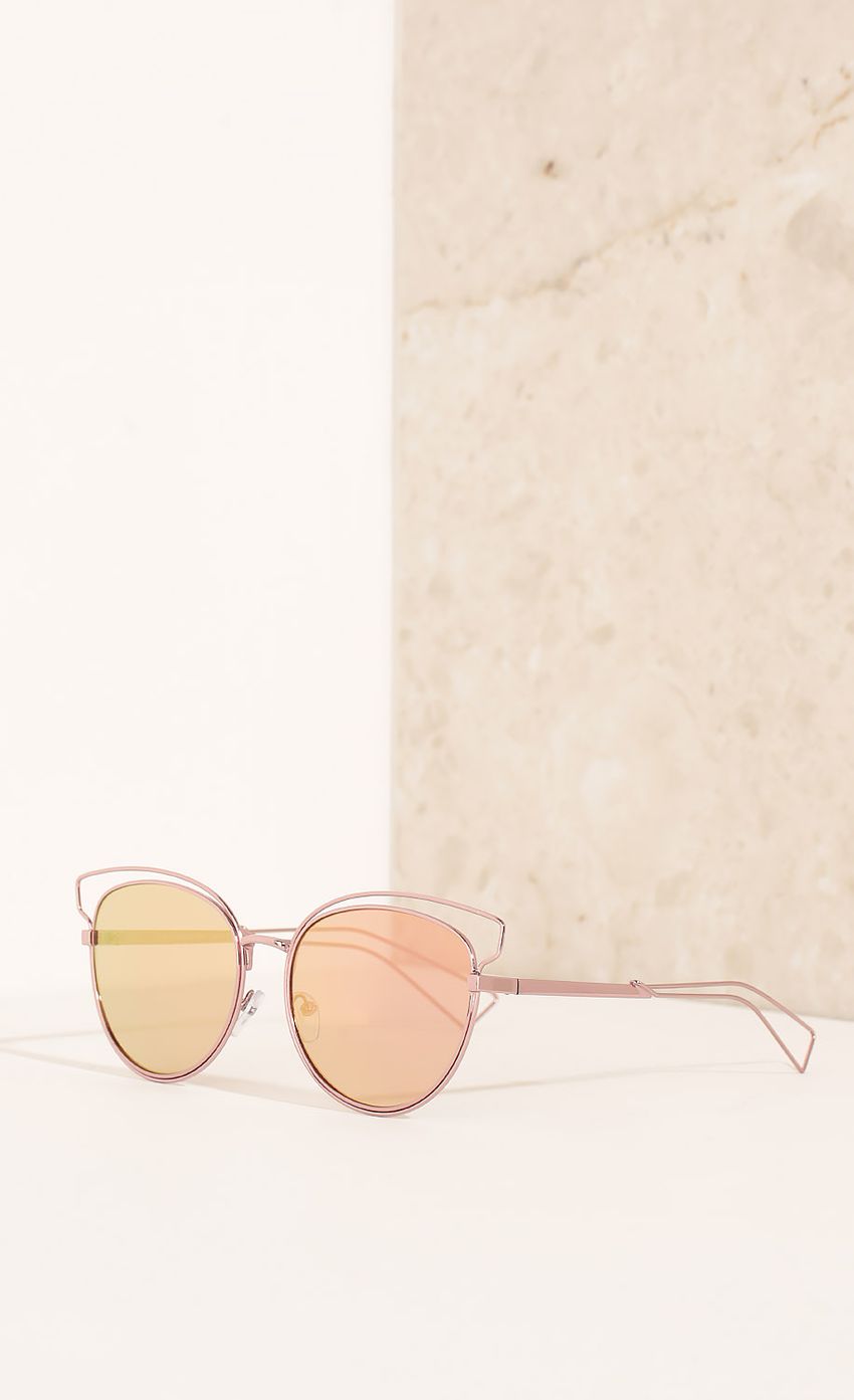 Picture Wayfarer Wire Sunglasses In Peach. Source: https://media-img.lucyinthesky.com/data/Feb16_2/850xAUTO/0Y5A9410.JPG