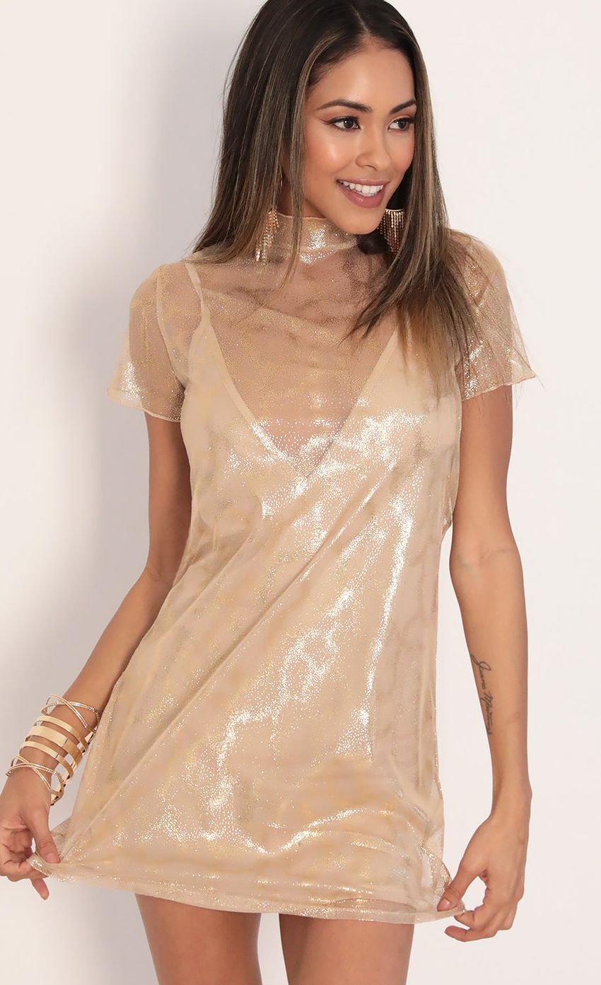Picture Harper Dress in Sparkling Gold. Source: https://media-img.lucyinthesky.com/data/Feb20_1/850xAUTO/781A0245.JPG