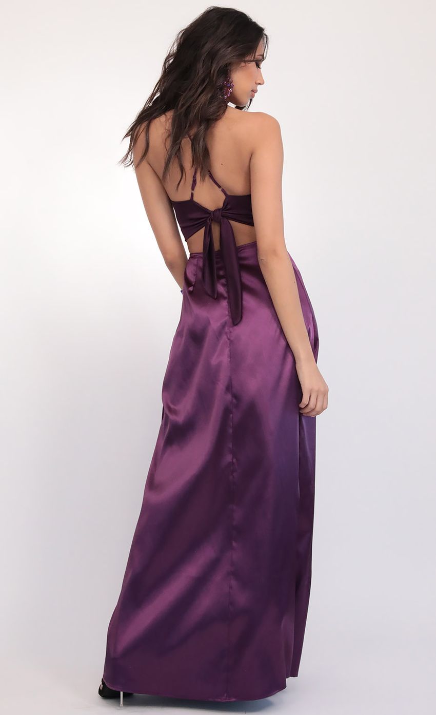 Picture Satin Maxi Set in Purple. Source: https://media-img.lucyinthesky.com/data/Feb20_2/850xAUTO/781A0316.JPG