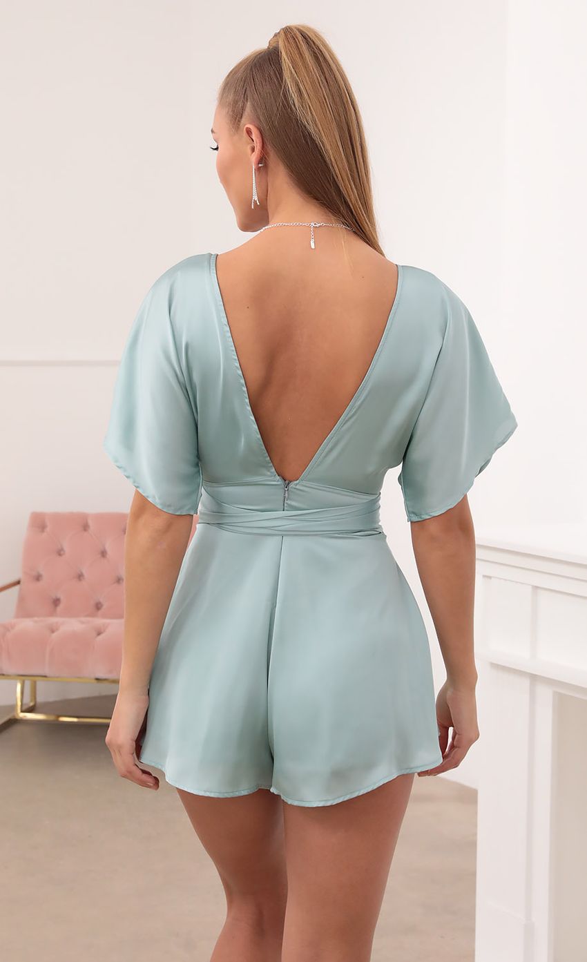 Picture Satin Romper in Teal. Source: https://media-img.lucyinthesky.com/data/Feb21_2/850xAUTO/1V9A4628.JPG