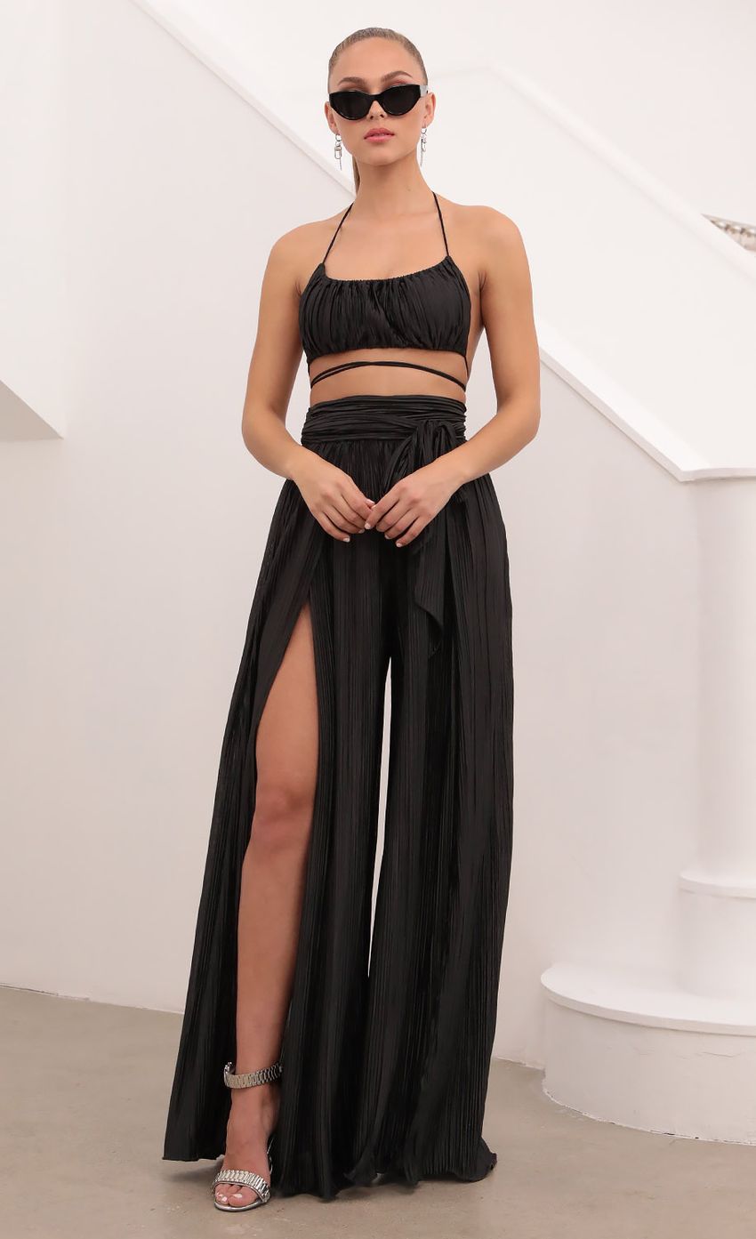 Picture Two Piece Set in Black Shimmer. Source: https://media-img.lucyinthesky.com/data/Feb21_2/850xAUTO/1V9A6895.JPG