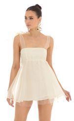 Picture Shoulder Bow Baby Doll Dress in Cream. Source: https://media-img.lucyinthesky.com/data/Feb23/150xAUTO/31087919-d9a1-49a5-ba33-cfe731a6fbc8.jpg