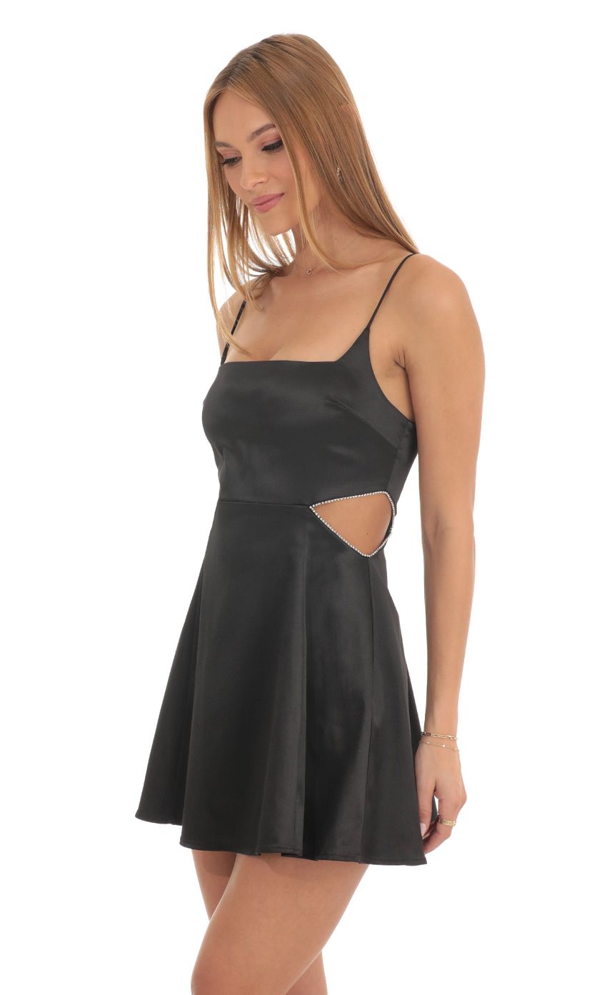 Picture Satin Diamond Cutout Dress in Black. Source: https://media-img.lucyinthesky.com/data/Feb23/850xAUTO/1b676555-8340-4523-b735-2f241ef98c90.jpg