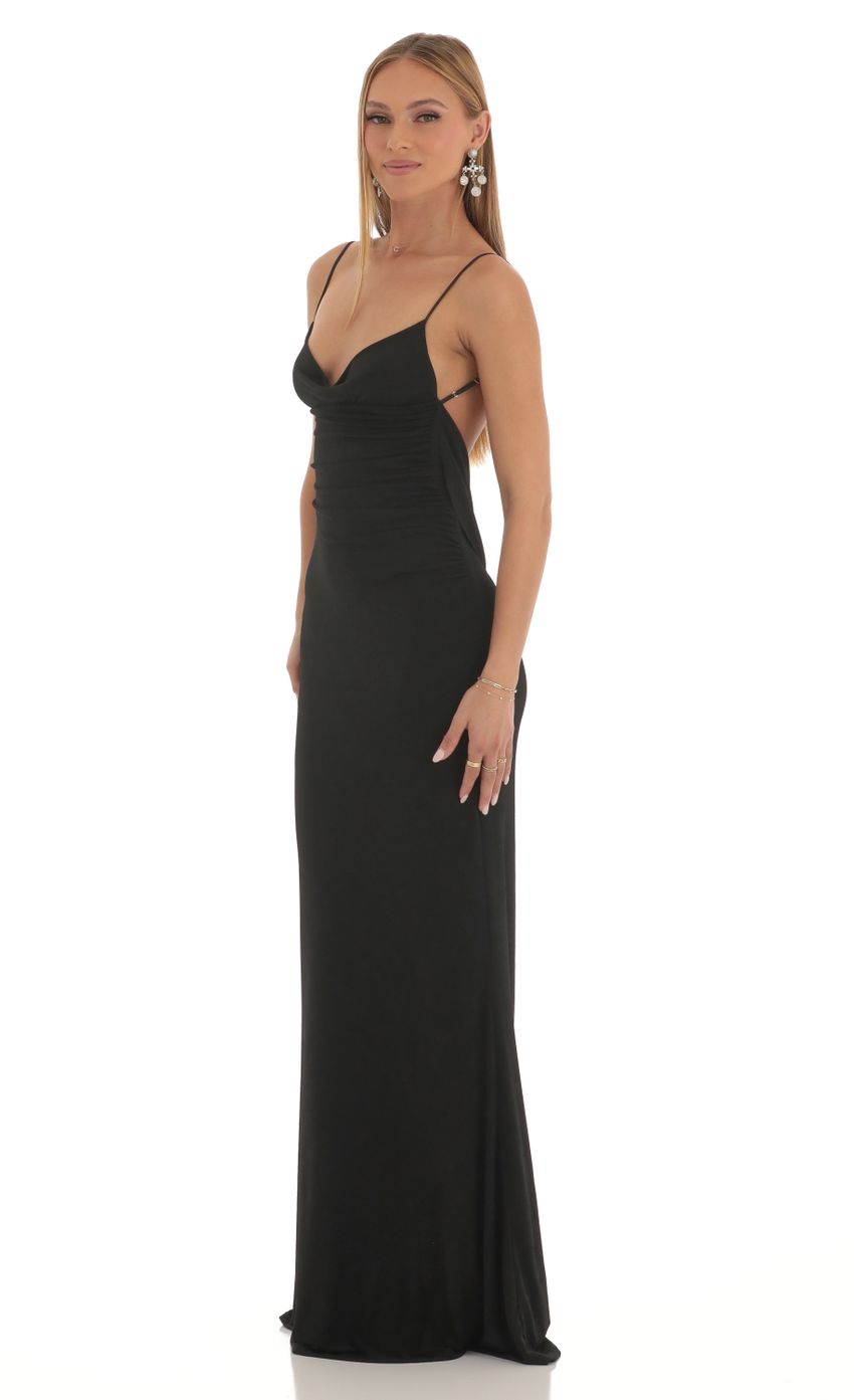 Picture Lace Open Back Maxi Dress in Black. Source: https://media-img.lucyinthesky.com/data/Feb23/850xAUTO/4aece261-1026-4506-9035-020899b494f5.jpg