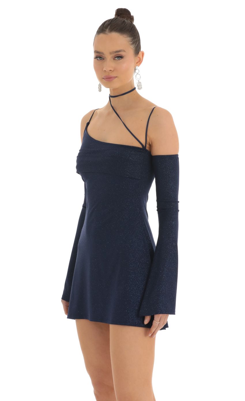 Picture Glitter Party Dress With Gloves in Navy. Source: https://media-img.lucyinthesky.com/data/Feb23/850xAUTO/4b46be73-c7fc-4e01-a1e1-ec93ce262e40.jpg