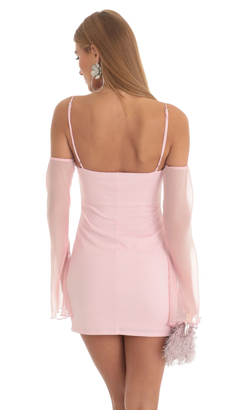 Picture Off Shoulder Cowl Neck Dress in Pink. Source: https://media-img.lucyinthesky.com/data/Feb23/850xAUTO/811e1481-4147-4057-938b-e0dcead5097f.jpg