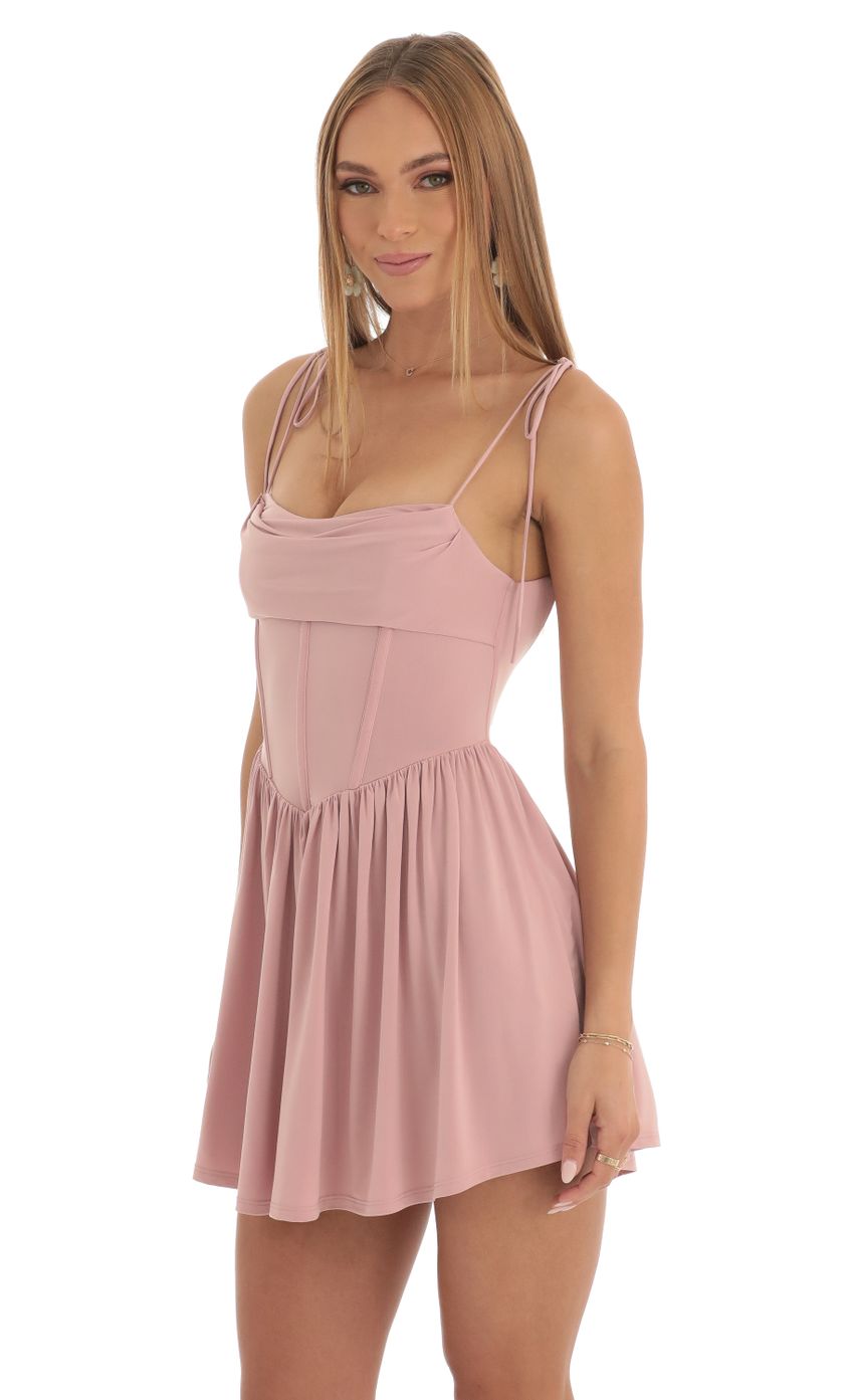 Picture Draped Corset Dress in Pink. Source: https://media-img.lucyinthesky.com/data/Feb23/850xAUTO/b75d3349-3528-415f-85c2-d87aecadbf9b.jpg