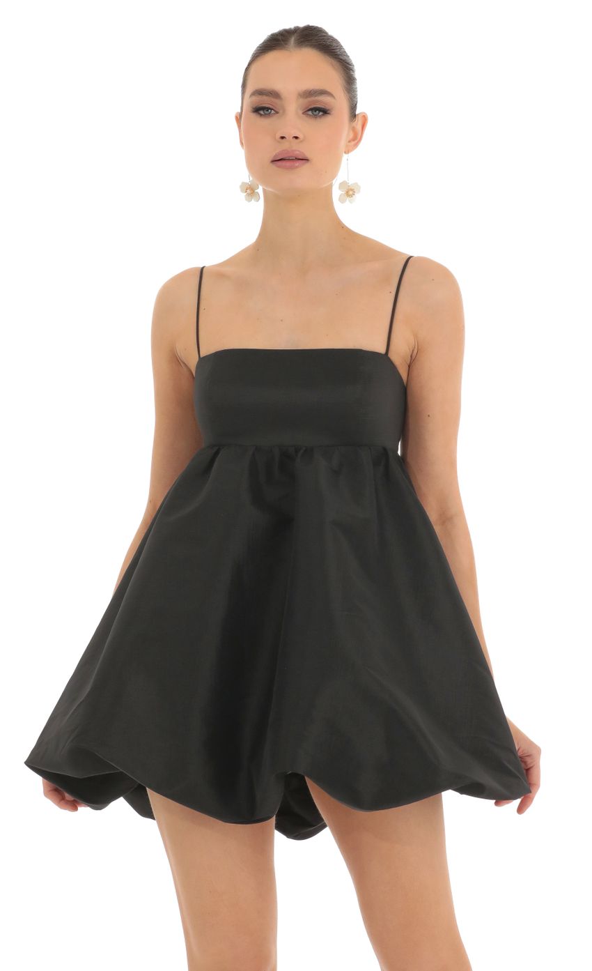 Picture Bubble Skirt Baby Doll Dress in Black. Source: https://media-img.lucyinthesky.com/data/Feb23/850xAUTO/c62787b2-0664-4349-9311-e6820dc77a85.jpg