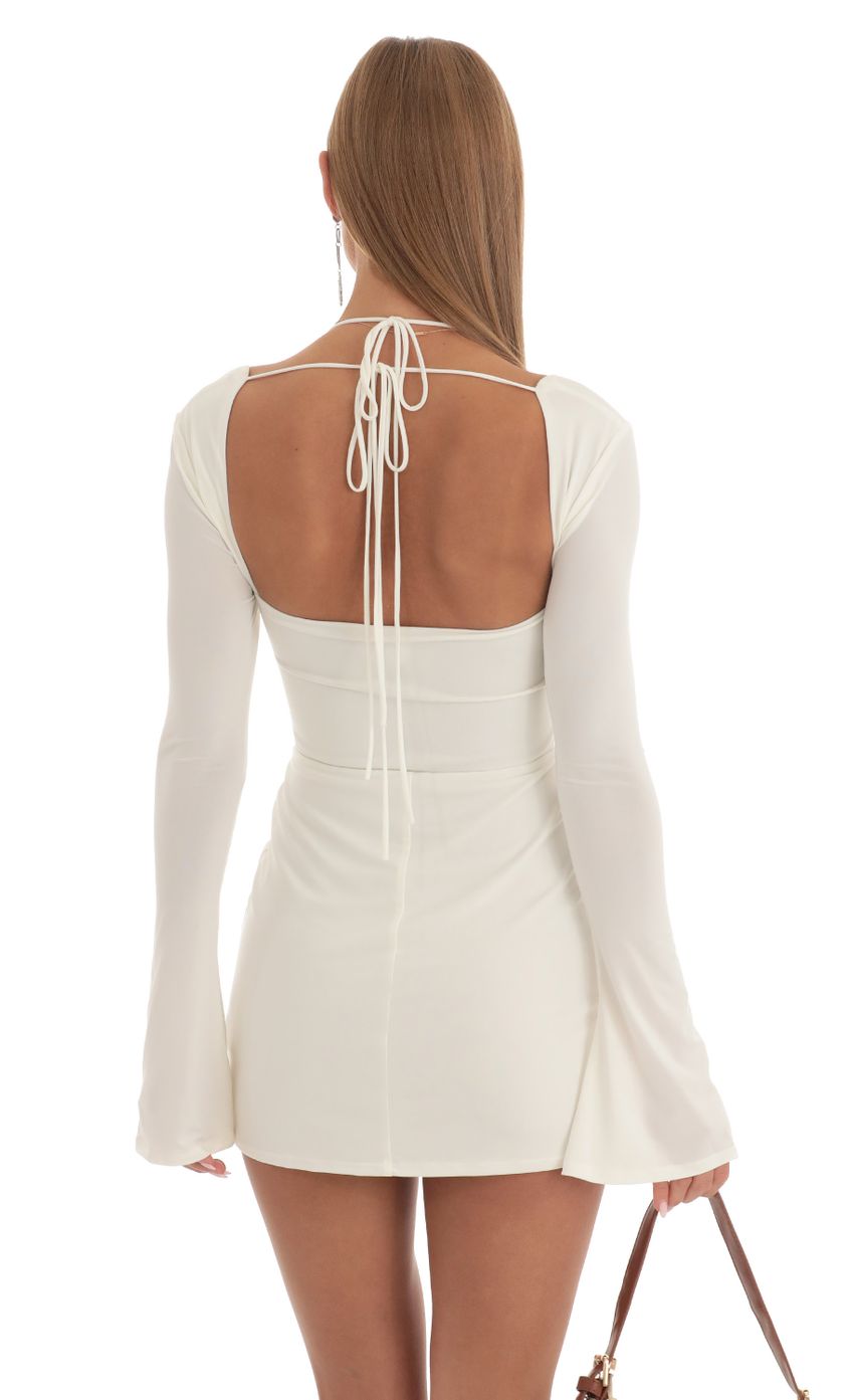 Picture Corset Long Sleeve Dress in White. Source: https://media-img.lucyinthesky.com/data/Feb23/850xAUTO/cc2d2cfc-6065-4cad-82ec-a499c4137595.jpg