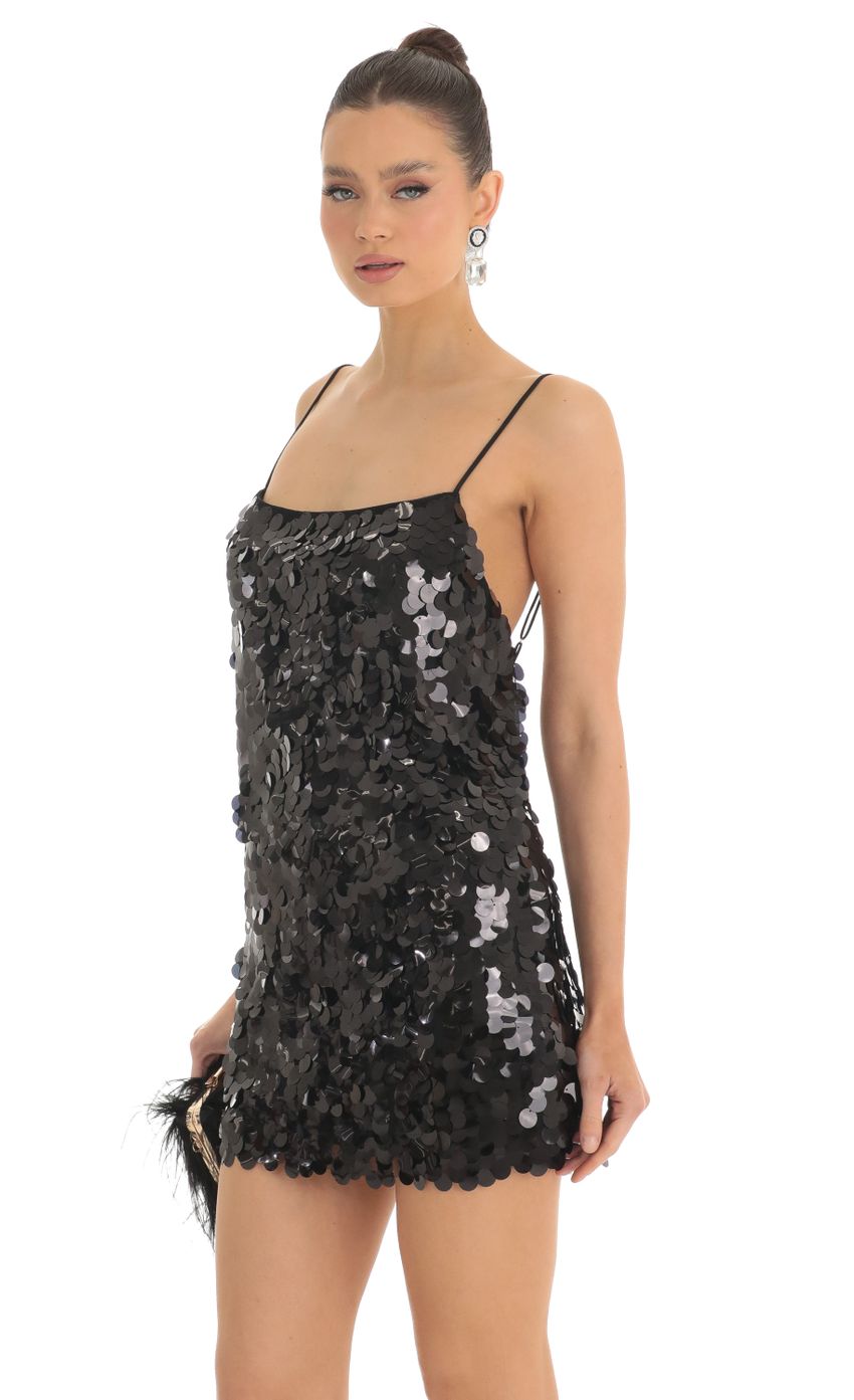 Picture Big Sequin Cami Dress in Black. Source: https://media-img.lucyinthesky.com/data/Feb23/850xAUTO/dc098767-305c-4183-8593-d776332b30d5.jpg