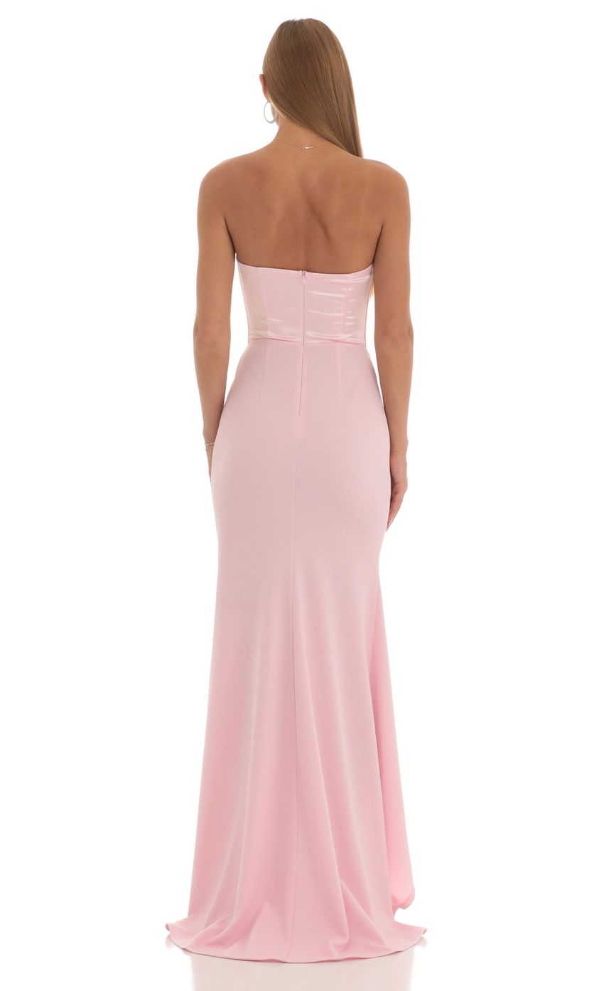 Picture Satin Corset High Low Crepe Maxi Dress in Pink. Source: https://media-img.lucyinthesky.com/data/Feb23/850xAUTO/f7a306eb-b0fd-4116-9686-44c54a6003a7.jpg