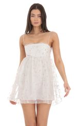 Picture Floral Embroidered Babydoll Dress in White. Source: https://media-img.lucyinthesky.com/data/Feb24/150xAUTO/1c071925-f515-4dba-883c-371a8f7e40fc.jpg