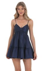 Picture Bow Babydoll Dress in Blue. Source: https://media-img.lucyinthesky.com/data/Feb24/150xAUTO/4595c260-e564-4f3f-9c75-2348835338f3.jpg