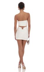 Picture Sequin Strapless Mini Dress in White. Source: https://media-img.lucyinthesky.com/data/Feb24/150xAUTO/86c83e29-30e2-426c-8c1d-7c0993d9c4e5.jpg