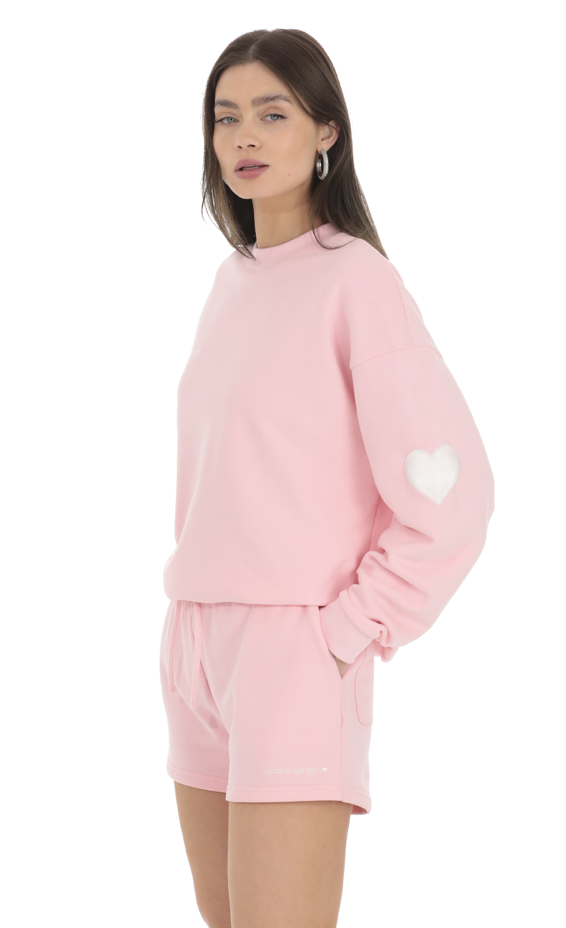 Embroidered Lucy in the Sky Jumper in Pink