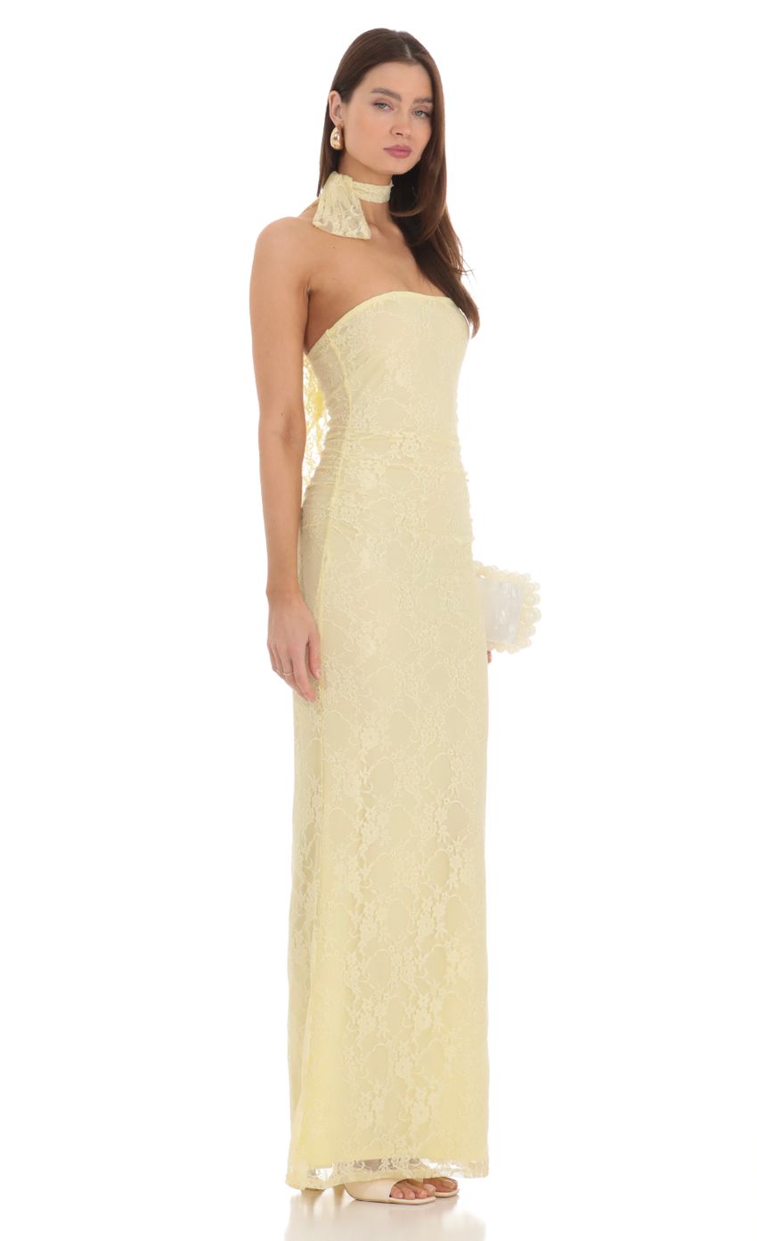 Picture Scarf Lace Maxi Dress in Yellow. Source: https://media-img.lucyinthesky.com/data/Feb24/850xAUTO/305ab2d0-ce41-4225-8c0a-1f277a901d37.jpg