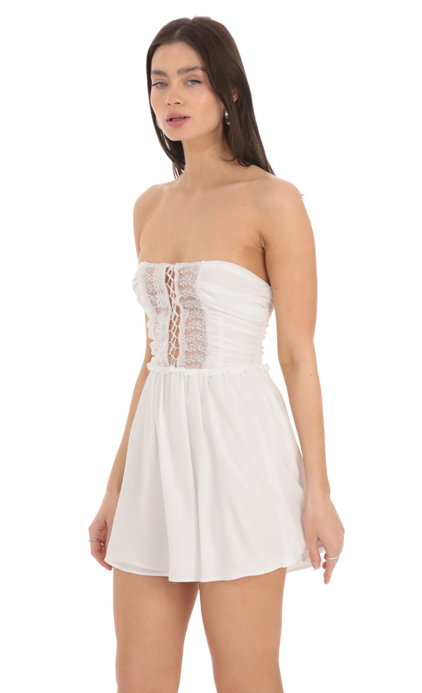 Picture Front Lace Chiffon Strapless Dress in White. Source: https://media-img.lucyinthesky.com/data/Feb24/850xAUTO/3217f965-815d-4b2f-8b33-ea807ede9022.jpg