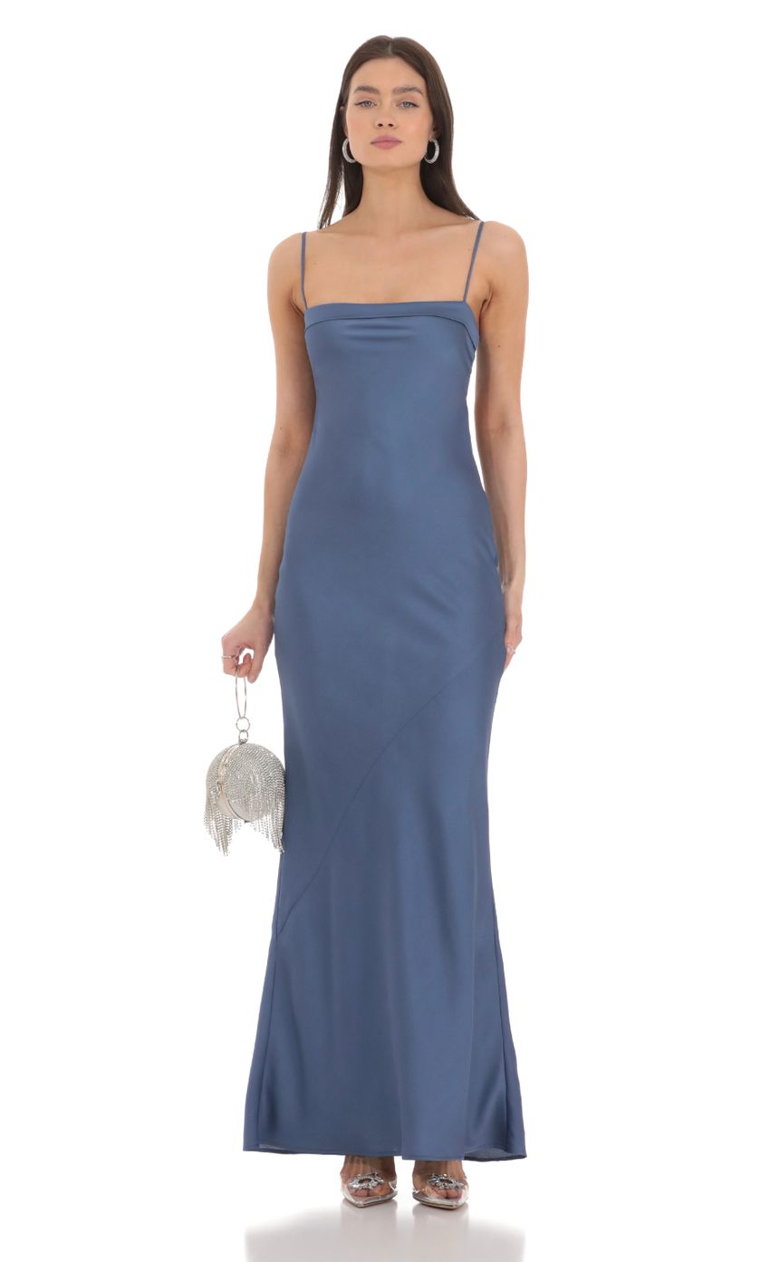 Picture Satin Open Back Maxi Dress in Blue. Source: https://media-img.lucyinthesky.com/data/Feb24/850xAUTO/3c5dc838-13e2-4262-9c30-af9520a18f0a.jpg