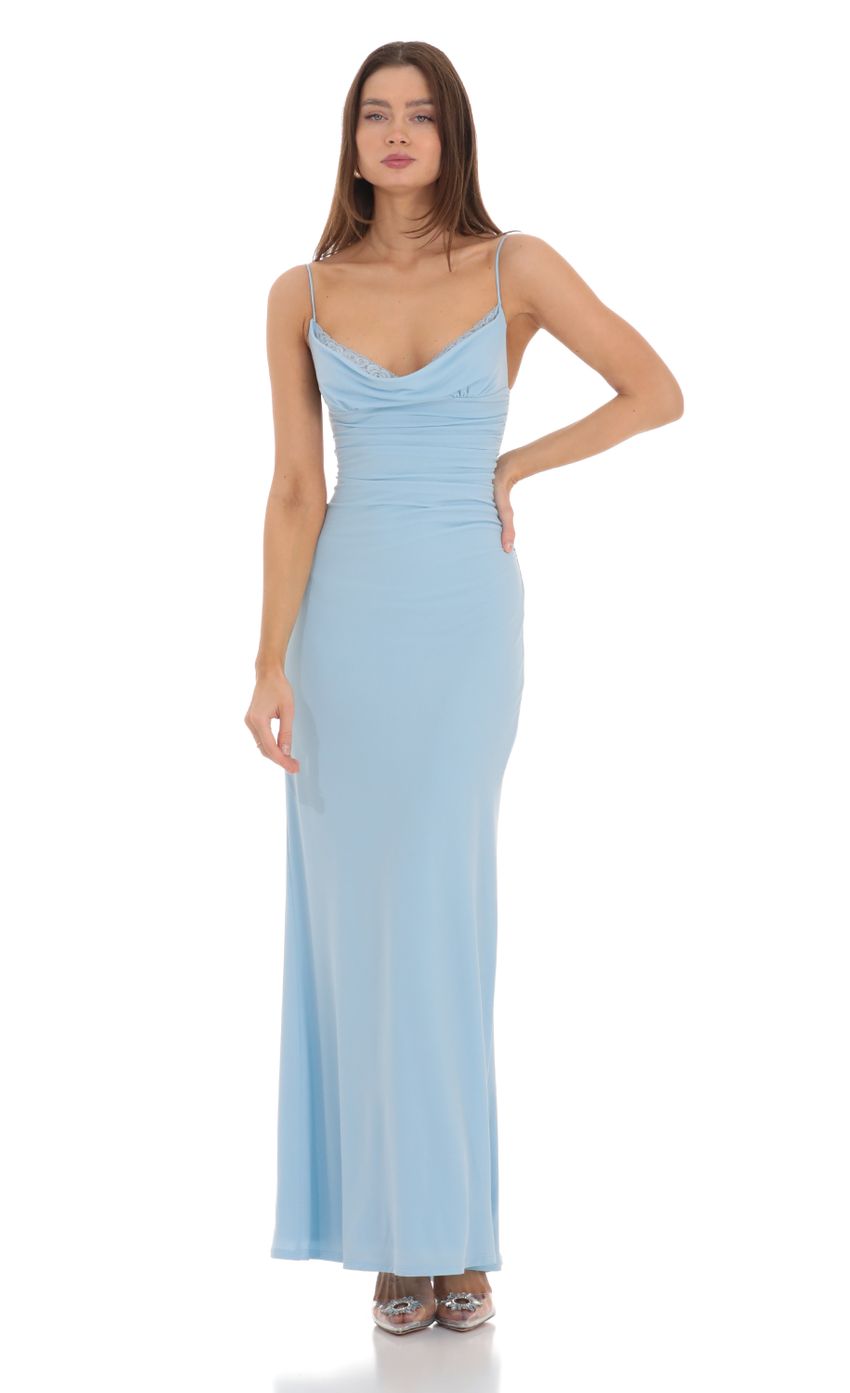 Picture Cowl Neck Mermaid Maxi Dress in Blue. Source: https://media-img.lucyinthesky.com/data/Feb24/850xAUTO/416a970a-1850-4cf3-9776-34f123d459c1.jpg