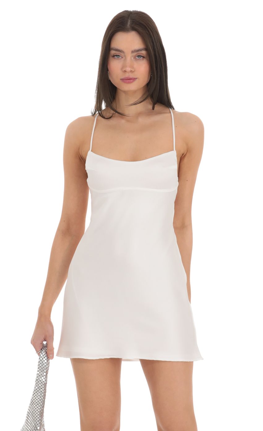 Picture Satin Open Back Slip Dress in White. Source: https://media-img.lucyinthesky.com/data/Feb24/850xAUTO/421c3c31-bae4-4974-859f-d326b50c1adf.jpg
