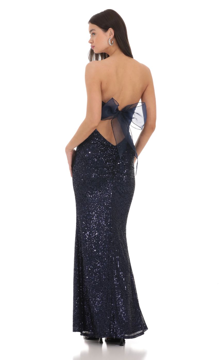 Picture Sequin Strapless Maxi Dress in Navy. Source: https://media-img.lucyinthesky.com/data/Feb24/850xAUTO/4716a46d-a50b-4180-8602-28d072a76570.jpg