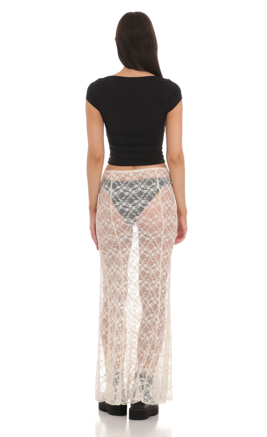 Picture Sheer Lace Maxi Skirt in Cream. Source: https://media-img.lucyinthesky.com/data/Feb24/850xAUTO/5d99634c-0c4b-4e49-b983-b4a966c23299.jpg