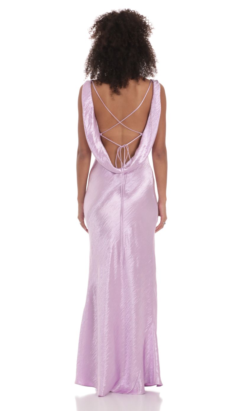 Picture Satin Cowl Neck Maxi Dress in Lavender. Source: https://media-img.lucyinthesky.com/data/Feb24/850xAUTO/5fec4cad-26a8-4199-8d5c-38f117aad32c.jpg