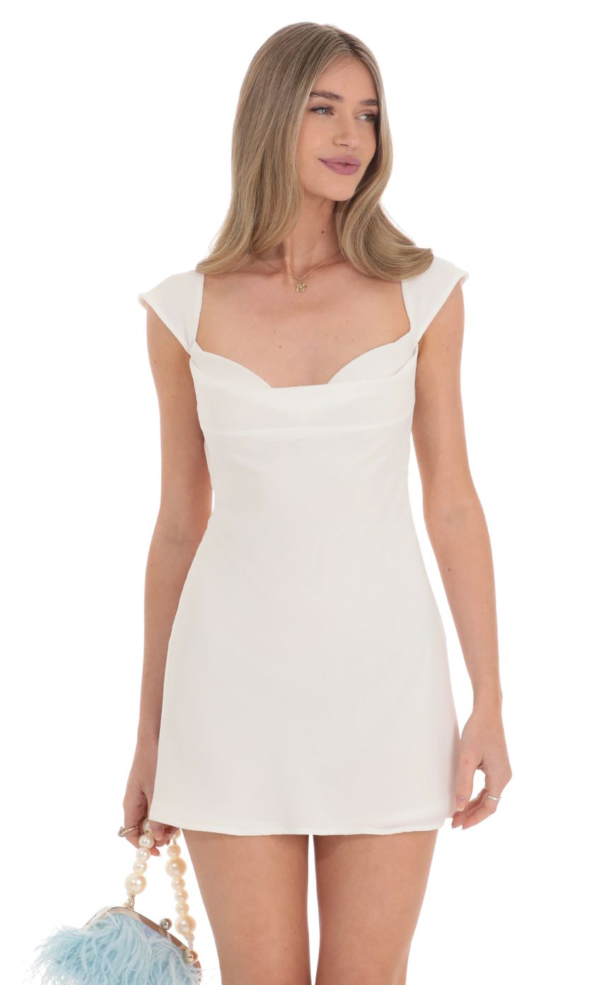 Picture Cowl Neck Open Back Dress in White. Source: https://media-img.lucyinthesky.com/data/Feb24/850xAUTO/7a43637b-1fa7-4ac0-9b9d-9c420aa9f432.jpg